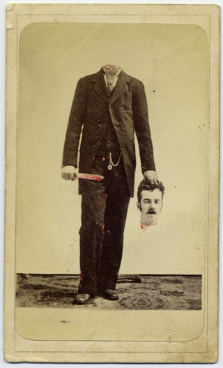 Illustration for article titled This creepy trick photo from 1875 proves our great-great-great-grandparents had a twisted sense of humor